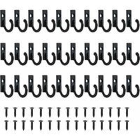 30 Stück kleine Vintage-Haken, Wandhalterung, Schlüsselhalter, Aufhängehaken, Schmuckhaken, Schlüsselhaken für Kleidung, Haken mit Schrauben, Kleiderhaken für Wandmontage, Badezimmer, Küche