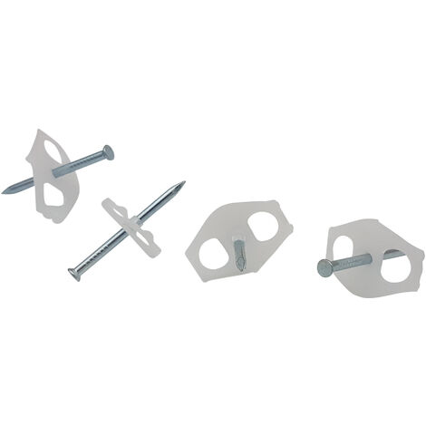 30 Stück OBO Bettermann Nagel-Fix, Nagelscheibe Kabelhalter Kabelklammer 3,5x60mm 1996/60