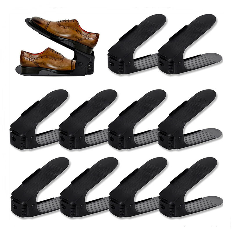 30 Support à Chaussures, Organiseur de Chaussures, Rangement Chaussure avec Fonction Antidérapante, En polypropylène - Réglable - Peu Encombrant
