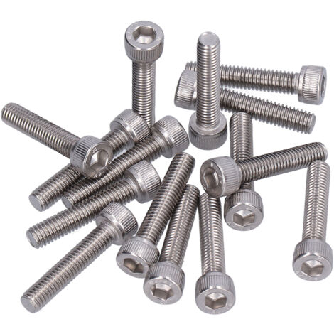 30 Vis à tête cylindrique creuse M6 Inox A2-70, DIN 912, 30 pièces M6x30mm