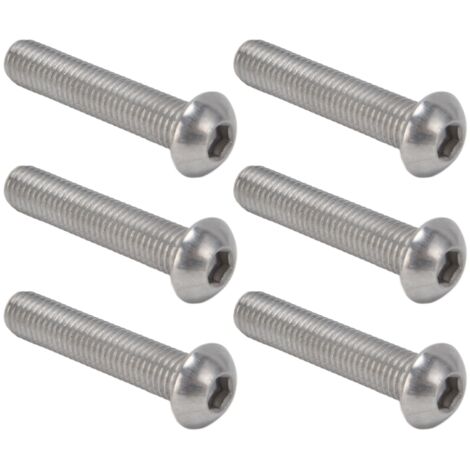 30 Vis à tête cylindrique hexagonale creuse Inox A2 M10 x 1,5 - Lot de 30 vis M10 x 50 mm