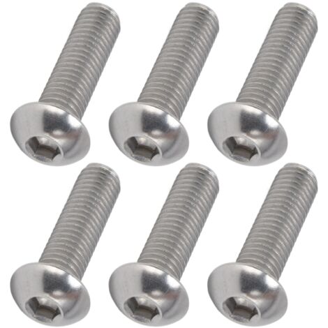 30 Vis à tête hexagonale creuse Acier Inox A2 M10x1.5 - Lot de 30 vis M10x35 pour assemblage
