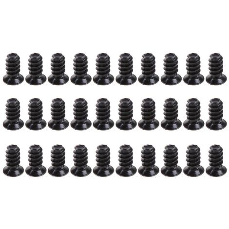 30 vis pour ventilateur de boîtier, vis de fixation pour ventilateur, vis pour radiateur, vis courtes et légères.