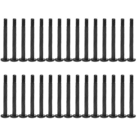 30 vis pour ventilateur de boîtier, vis de fixation pour ventilateur, vis pour radiateur, vis légères et longues.