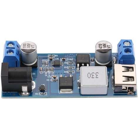 30-W-DC/DC-Abwärtswandler (9–36 V auf 5 V, 6 A), 12-V/24-V-Kfz-USB-Modul, Schnellladefunktion