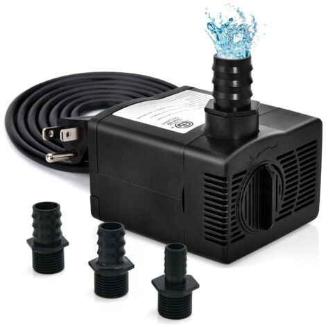 30 w mini aquarium pumpe mit 25 m hohem hub 183 m netzkabel 3 dusen wasserpumpe 1400 lh