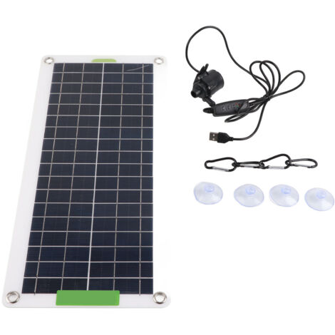 30-W-Solarwasserpumpen-Set mit Panel für Gartenteich und Aquarium