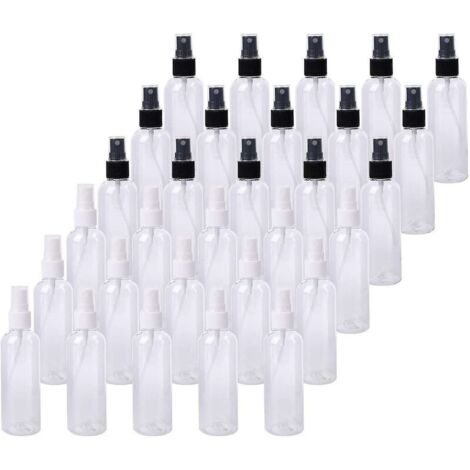 30 x 100 ml atomiseur vaporisateur transparent vide rechargeable