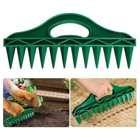 30 x 13 cm, distributore di semi a 12 fori, spanditore di semi, seminatrice manuale, attrezzo per piantine