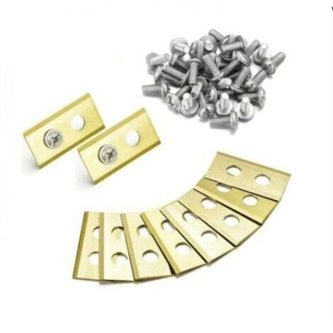 30 x lames de couteau en titane, lames de remplacement pour tondeuse à gazon robotisée Applicable à Worx Landroid, lames en titane de haute qualité de 1 mm et vis dacrométriques améliorées