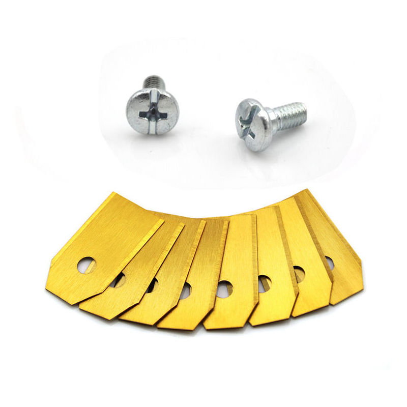 30 x Lames de Rechange en Titane pour tous les Tondeuses de Jardin Automower Husqvarna/Gardena/Yard Force/Automower, Robuste (3.1 g / 0.75 mm) avec