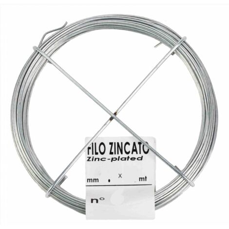 30 x MATASSINA FILO ZINCATO N. 2  D 0,8 MM  40 M