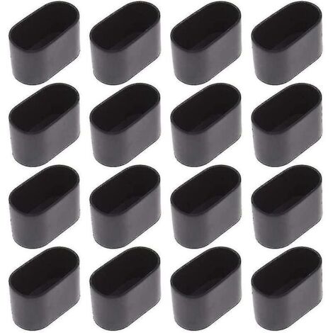 30 x Patas ovaladas para mesas y sillas (15 x 30 mm)