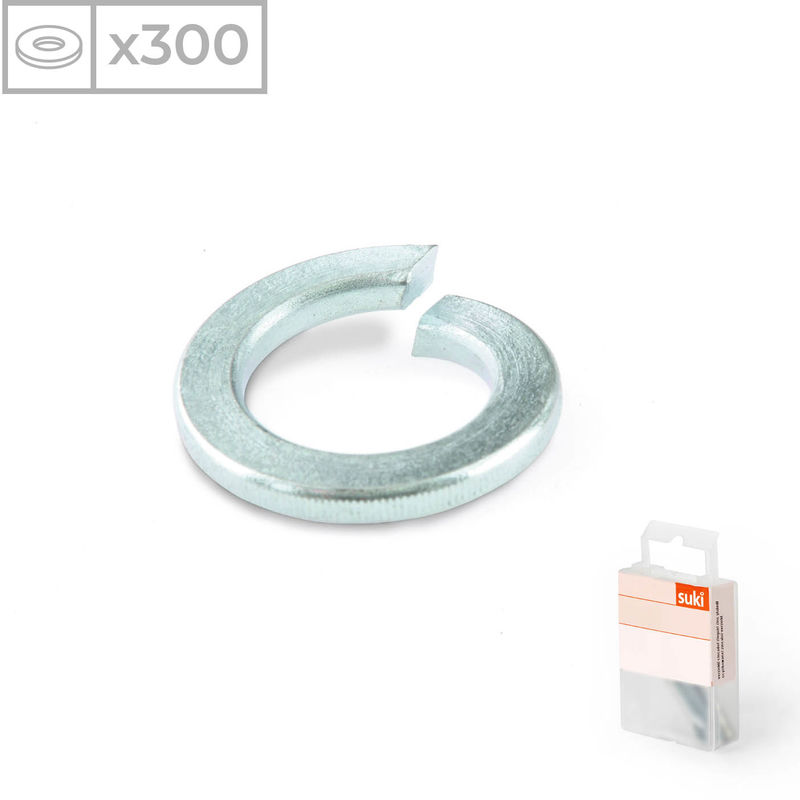 

Suki - 300 Arandelas grower fabricadas en acero zincado y 6mm