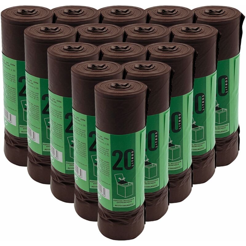

Wellhome - 300 bolsas de basura con autocierre 20L capacidad cada una