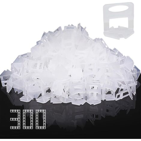 300 Clips espacement 2 mm, système nivellement carrelage, fixation mur sol, pose céramique pierre