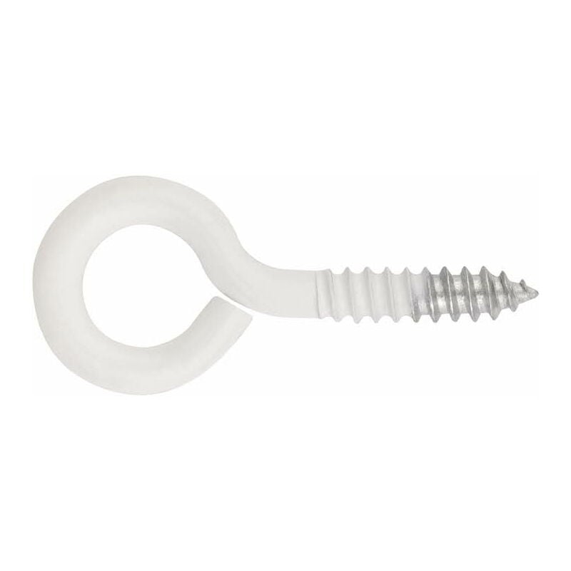 Index - Crochet à oeillet fileté fermé laqué - Zingué Blanc 16 x 30 (3,1 x 22 x 9) - Boite de 300