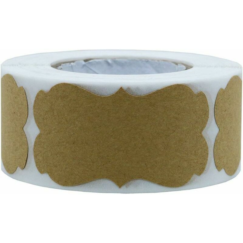 300 etichette adesive in carta kraft etichetta