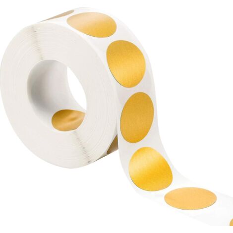 300 étiquettes rondes à gratter (dorées, cercle de 1 pouce x 1 pouce)