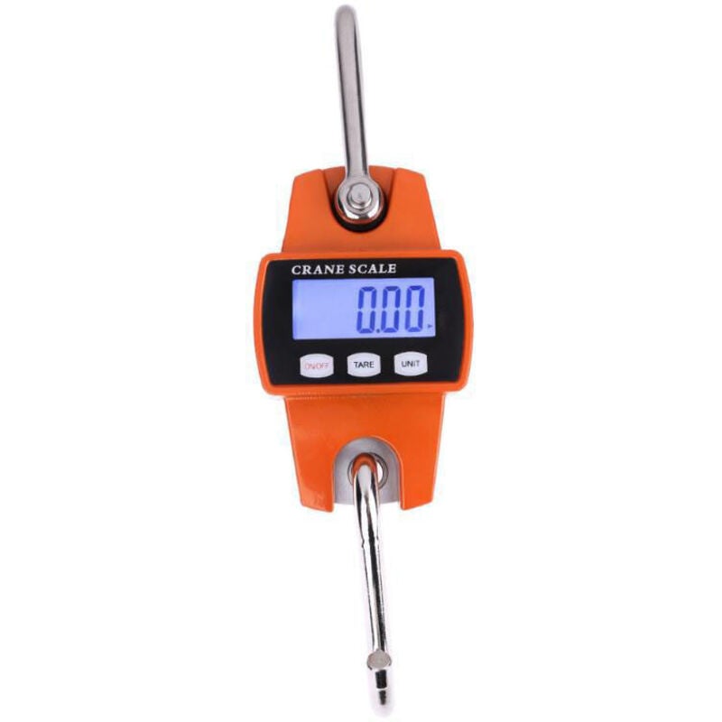 Image of 300 kg Hängehakenwaage – 300 kg/600 lbs Industrielle elektronische LCD-Waage von DEBUNS