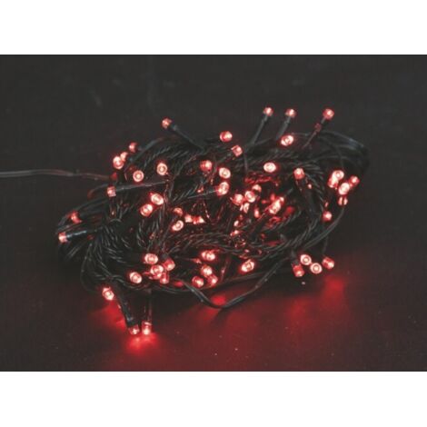 300 luci natale minilucciole led rosso giochi luce interno esterno el73330r