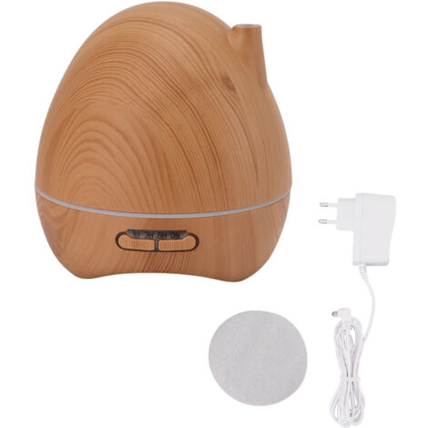 300-ml-Aromatherapie-Luftbefeuchter mit 7-farbiger LED-Beleuchtung, leisem Betrieb, für Schlaf- und Wohnzimmer, EU-Stecker, 110–240 V