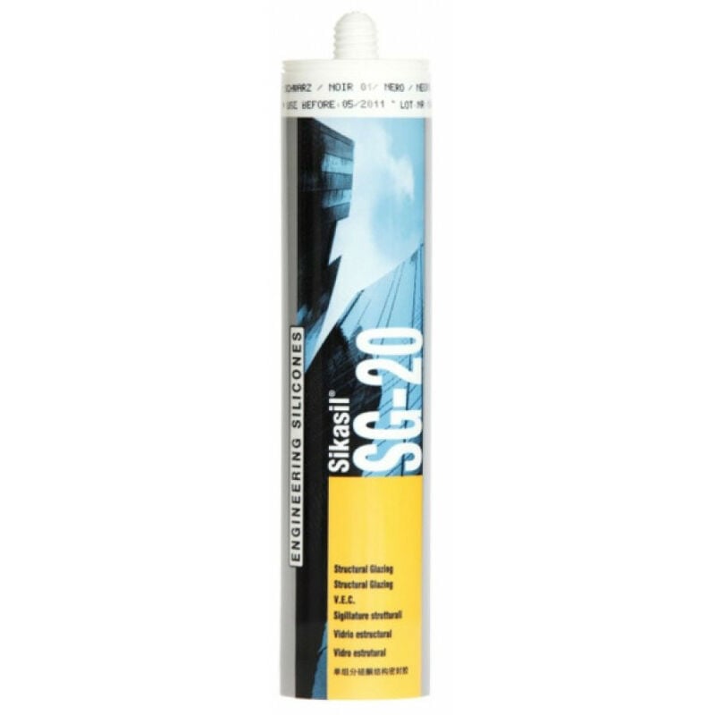 Sika - Cartouche sil SG-20 noir - 300 ml