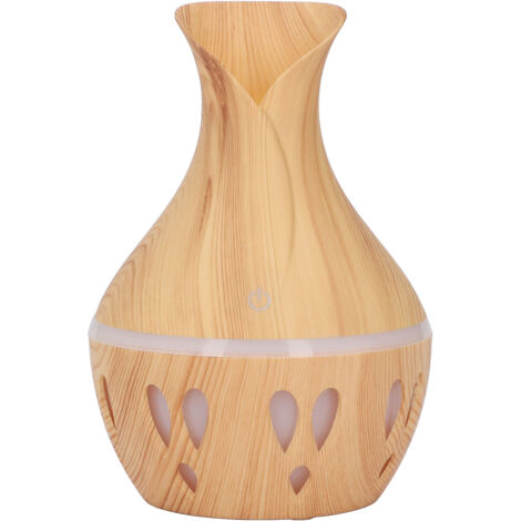 300-ml-Diffusor für ätherische Öle – Holzdesign, USB-Anschluss, 7 LED-Farben, geräuscharm – Luftbefeuchter für Schlafzimmer und Büro