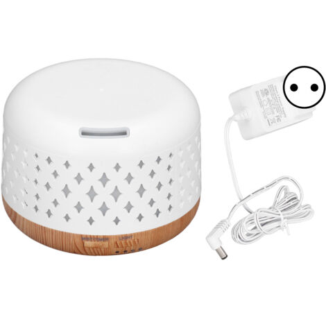 300-ml-Diffusor für ätherische Öle – Leiser 35-dB-Ultraschall-Luftbefeuchter mit 7 LED-Farben und automatischer Abschaltung – 100–240-V-EU-Stecker