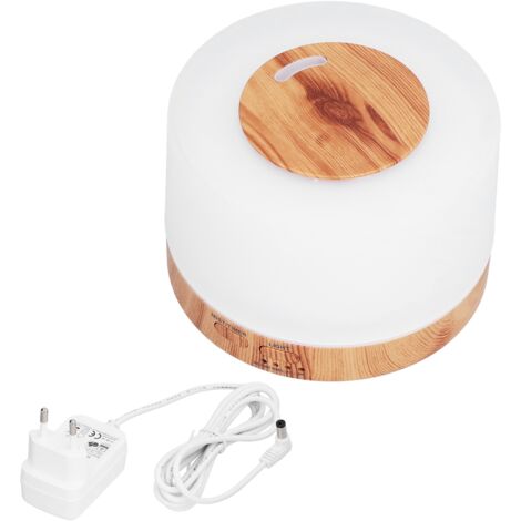 300-ml-Diffusor für ätherische Öle mit wechselndem LED-Licht und Holzoptik für Zuhause – 100–240 V EU-Stecker