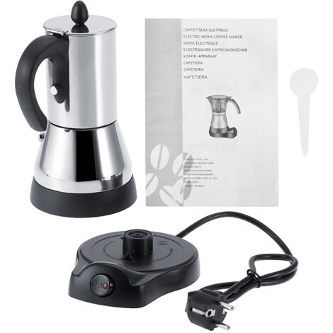 300 ml Elektrische Edelstahl Espresso Kaffee Mokkakanne Elektrische Kaffeemaschine EU Stecker 220 V