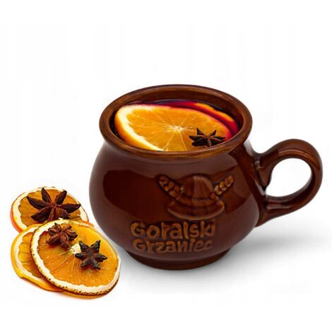 300 ml Steingutbecher für Glühwein HIGHLANDER GRZANIEC BROWN
