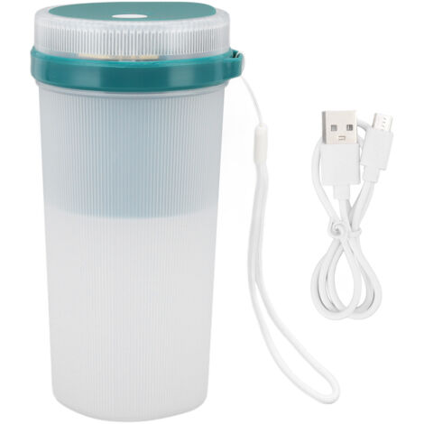 300-ml-USB-aufladbarer Personal Blender mit 6 Edelstahlklingen, Sicherheitsverriegelung und LED-Anzeige für Smoothies und gesunde Getränke