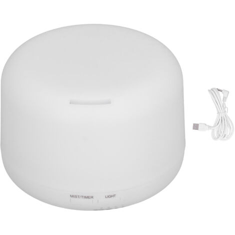 300-ml-USB-Diffusor für ätherische Öle, 7-farbiges LED-Licht, Luftbefeuchter für Büro und Zuhause