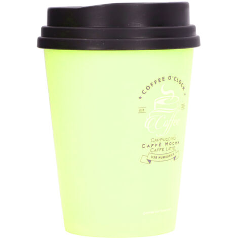 300-ml-USB-Luftbefeuchter im Kaffeetassen-Design, geräuschloser Abschaltautomatik, leicht und ideal für Büro, Auto und Zuhause