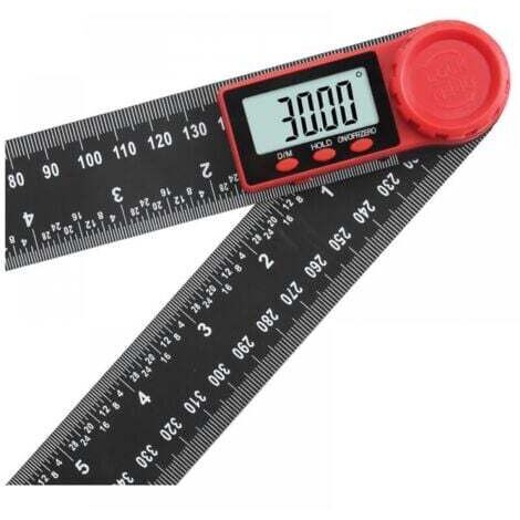 300 mm Digitaler Winkelmesser, 2-in-1 Digitaler Winkelmesser mit LCD-Anzeige und Sperrfunktion für Holzbearbeitung, Haushalt, Handwerker