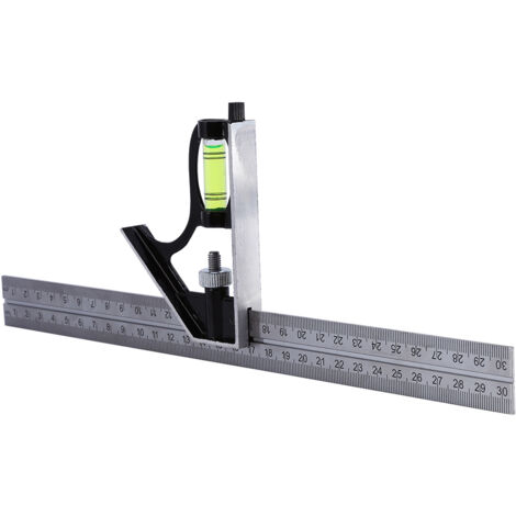 300 mm verstellbarer Präzisionswinkel mit Lineal und Wasserwaage für Ingenieure