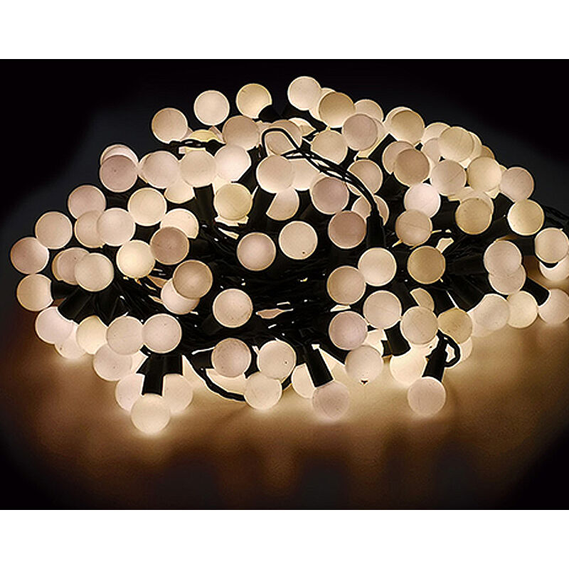 Image of 300 palline luminose bianco caldo luci led per albero di natale da esterno o interno spetacolari catena lunga 21 metri