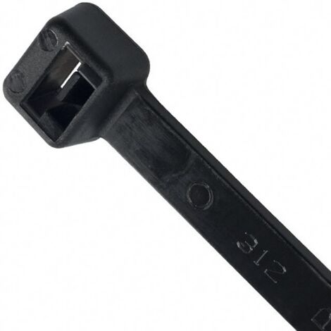 300 Pcs 100mm x 2.5mm Strong Black Nylon Plastic Cable Ties Zip Tie Wraps organizer