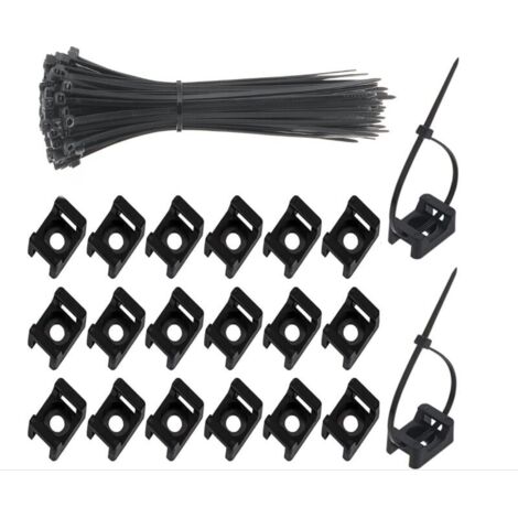 300 pezzi (150 set) Fascette per cavi 150 mm x 2,5 mm Fascette per cavi in nylon - Nere