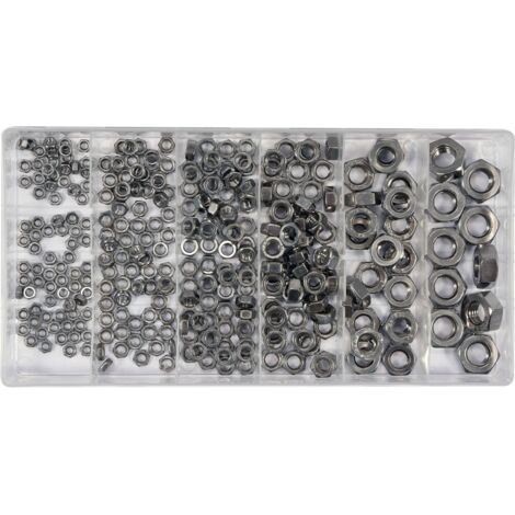 300 pezzi di dadi metrici in acciaio inox mix YT-06773