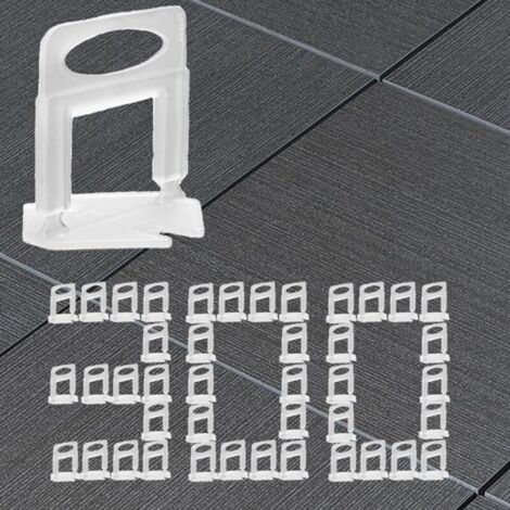 300 pièces clips de nivellement de carrelage, entretoises de carrelage 1 mm, clips pour système de nivellement de carrelage