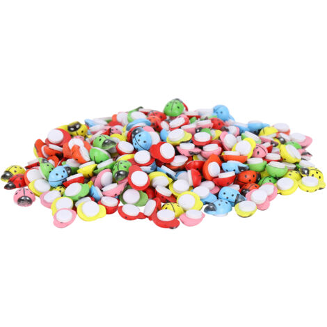 300 Pièces Coccinelles en Bois Miniatures pour Décoration de Jardin, Scrapbooking et Projets DIY