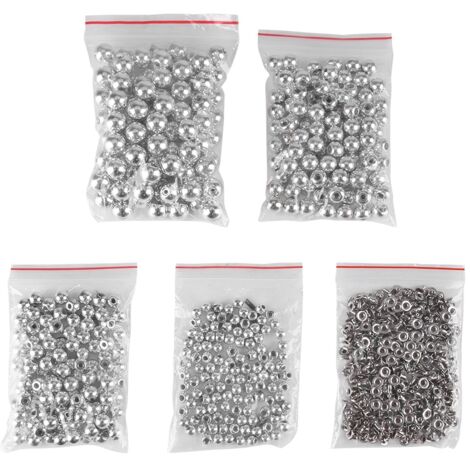 300 pièces de rivets décoratifs argentés pour sacs et artisanat, assortis en tailles 6mm, 8mm, 10mm, 12mm
