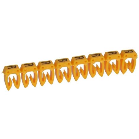 300 Repères CAB 3 pour filerie 0,5mm² à 1,5mm² et blocs de jonction avec lettre majuscule R LEGRAND 038317