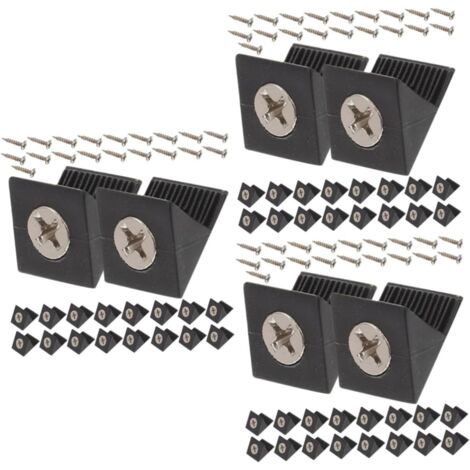300 separadores de plástico negro para cajones, conectores estabilizadores traseros, conectores para la base de los cajones (con tornillos)