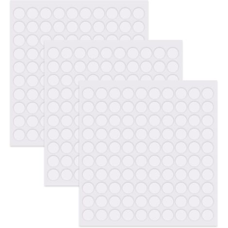 300 Stück transparente doppelseitige Klebeaufkleber mit 10 mm Durchmesser, spurlos entfernbares Klebeband, geeignet für Heimwerker und den Heimgebrauch
