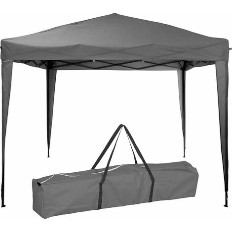 300 x 245cm Gazebo Party Tent in Grey with Storage Bag for Outdoor Use