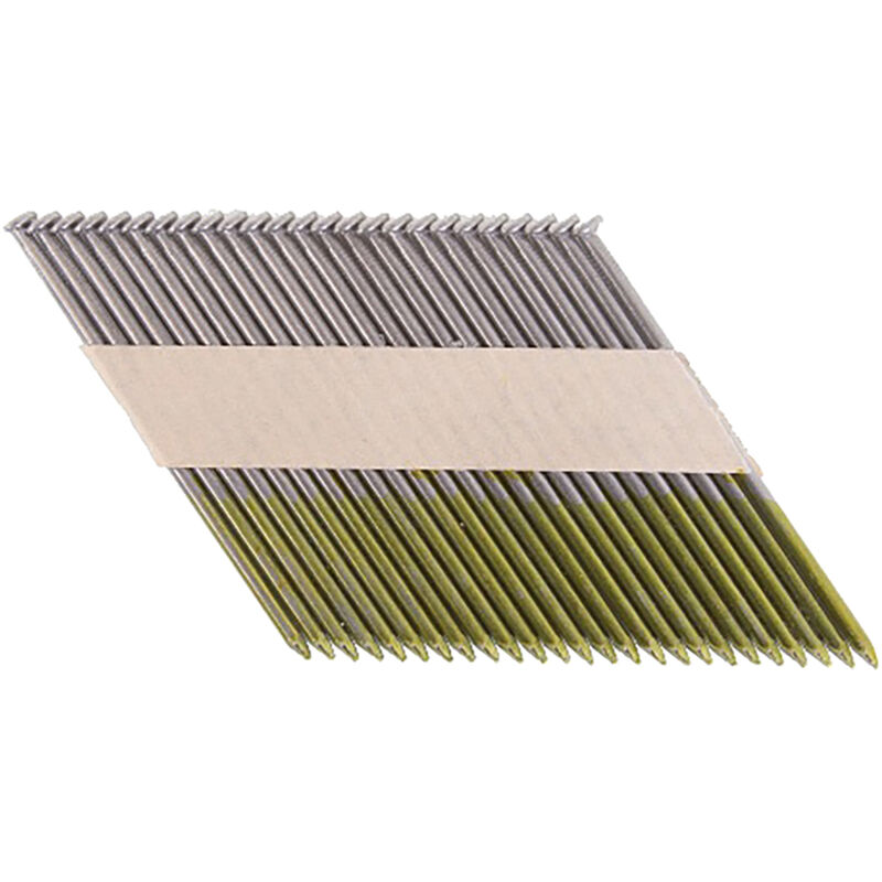 3000 Chiodi lisci con testa a d a 34° in strisce incollate, per chiodatrici pneumatiche e a gas (GN900, IM350, IM90) Makita F-30566