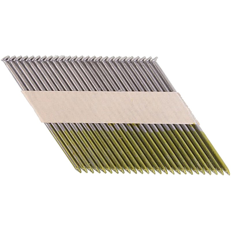 3000 Clous 34° tête d lisses en bandes collées, pour cloueurs pneumatiques et à gaz (GN900, IM350, IM90) Makita F-30566